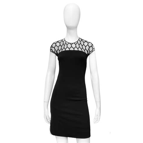 gucci dress flower black top dress|Gucci little black dress.